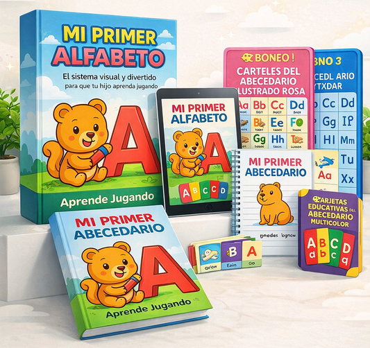 Mi Primer Alfabeto El sistema visual y divertido para que tu hijo aprenda jugando - PACK X 5